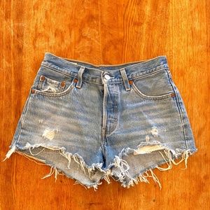 Levi's 501 Denim Shorts, Size 25